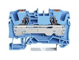 TERMINAL BLOCK, DINRAIL, 2WAYS, 8AWG 2206-1204