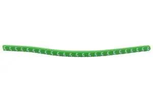 CABLE MARKER, PRE PRINTED, PVC, GREEN 901-11005
