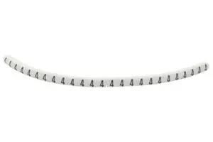 CABLE MARKER, PRE PRINTED, PVC, WHITE 901-11019