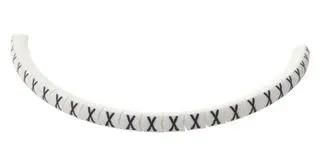 CABLE MARKER, PRE PRINTED, PVC, WHITE 901-11047