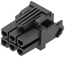 RECEPTACLE HOUSING, 22POS, NYLON, BLACK 172708-0022