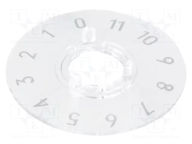 Collar with scale; polycarbonate; transparent; push-in; 26mm OKW A4413049