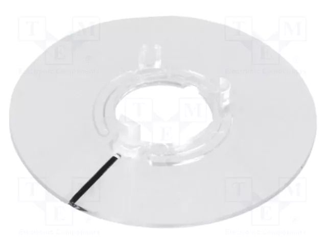 Collar with pointer; polycarbonate; transparent; push-in; 31mm OKW A4416010
