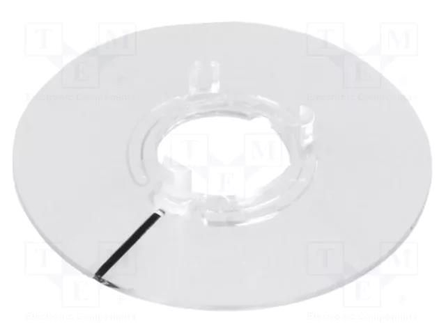 Collar with pointer; polycarbonate; transparent; push-in; 31mm OKW A4416010
