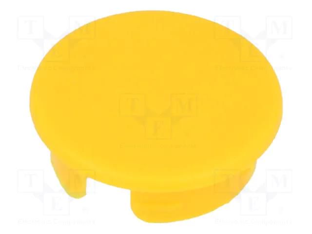 Cap; ABS; yellow; push-in; round OKW A4123004