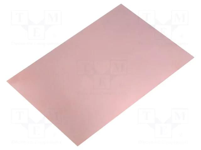 Laminate; FR4,epoxy resin; 1mm; L: 233mm; W: 160mm; Coating: copper SOLDER PEAK LAM160X233E1