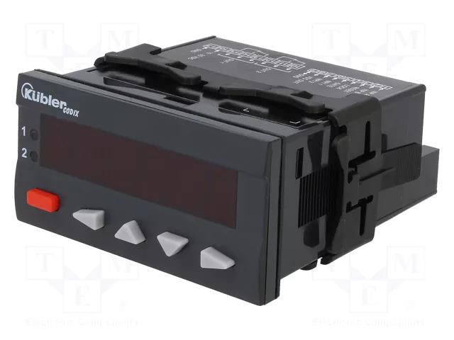 Counter: electronical; LED; pulses/speed/time; 0÷999999; SPDT KÜBLER 6.560.010.300