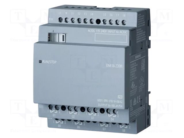 Module: extension; IN: 8; OUT: 8; OUT 1: relay; 5A; 115÷240VDC SIEMENS 6ED1055-1FB10-0BA2