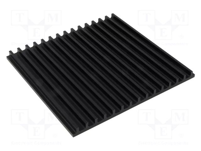 Heatsink: extruded; grilled; black; L: 150mm; W: 159mm; H: 10mm FISCHER ELEKTRONIK SK105/150/SA