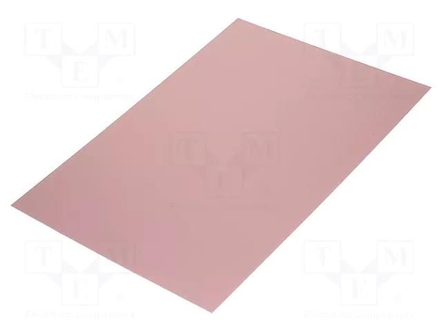 Laminate; FR4,fiberglass,epoxy resin; 1mm; L: 420mm; W: 297mm SOLDER PEAK LAM297X420ED1
