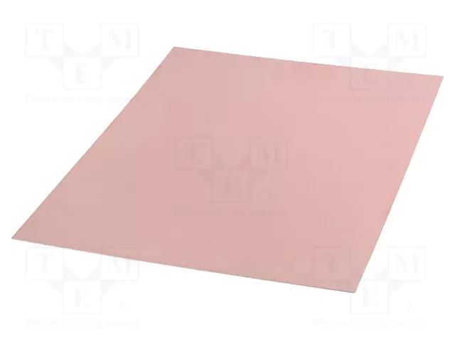 Laminate; FR4,epoxy resin; 0.6mm; L: 610mm; W: 457mm; double sided SOLDER PEAK LAM457X610ED0.6