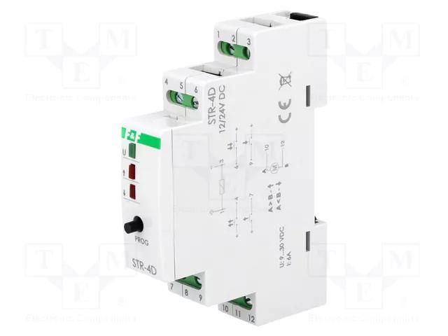 Blinds controller; for DIN rail mounting; 10÷27VDC; IP20 F&F STR-4D