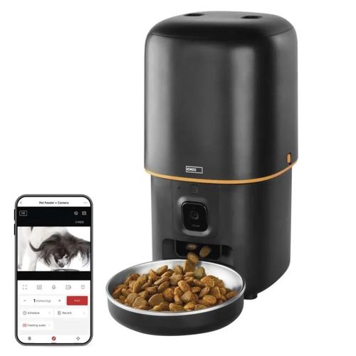 GoSmart feeder Pet Care with camera, 4 l, black, Wi-Fi, EMOS H6004 8592920138700