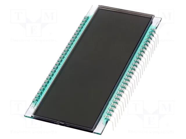 Display: LCD; 7-segment; STN Positive; No.of dig: 5; Char: 17.8mm DISPLAY ELEKTRONIK DE130-TS-20/7.5