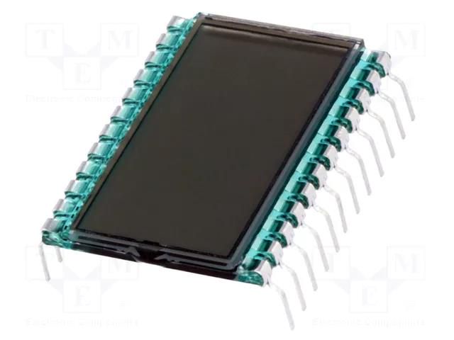 Display: LCD; 7-segment; STN Positive; No.of dig: 3; Char: 8.9mm DISPLAY ELEKTRONIK DE123-TU-30/7.5