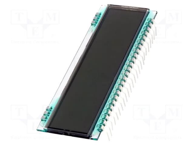 Display: LCD; 7-segment; STN Positive; No.of dig: 8; 70x25x1.1mm DISPLAY ELEKTRONIK DE133-RS-30/6.35-3