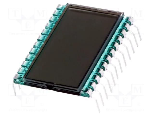 Display: LCD; 7-segment; STN Positive; No.of dig: 3; Char: 8.9mm DISPLAY ELEKTRONIK DE123-RS-20/6.35