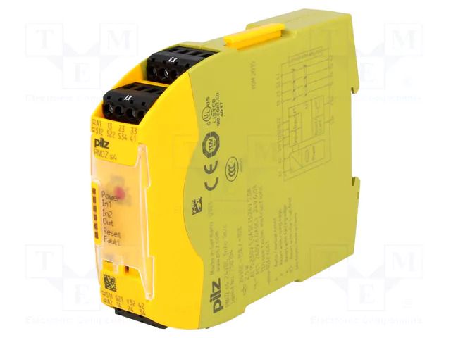 Module: safety relay; Usup: 24VDC; IN: 3; OUT: 5; PNOZ s4; -10÷55°C PILZ PZ-750104