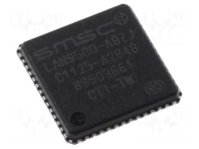 IC: Ethernet controller; 10/100Base-T; QFN56; 3.3V; in-tray MICROCHIP TECHNOLOGY LAN9500A-ABZJ