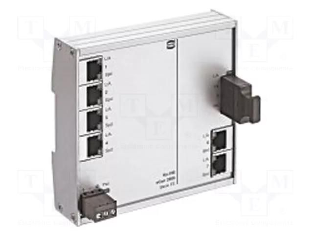Switch Ethernet; unmanaged; Number of ports: 6; 9÷60VDC; IP30 HARTING 24020061200