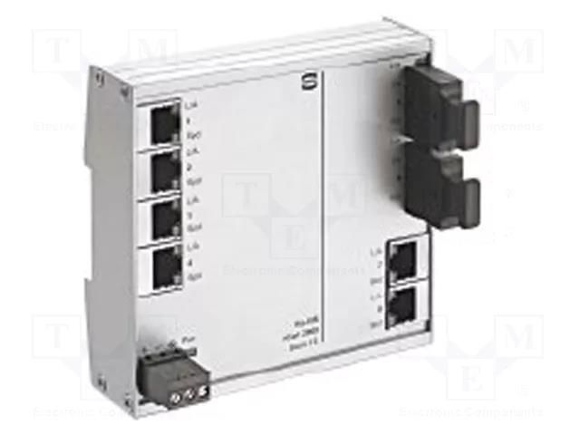 Switch Ethernet; unmanaged; Number of ports: 6; 9÷60VDC; IP30 HARTING 24020062100