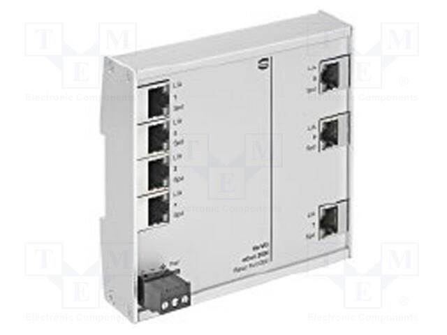 Switch Ethernet; unmanaged; Number of ports: 7; 9÷60VDC; RJ45 HARTING 24024070000