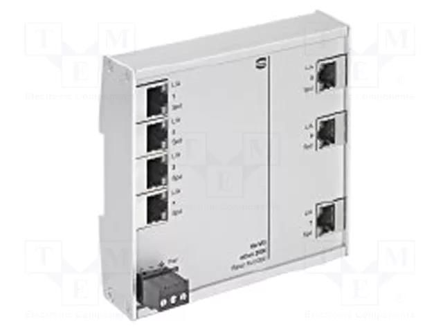 Switch Ethernet; unmanaged; Number of ports: 7; 9÷60VDC; RJ45 HARTING 24024070000
