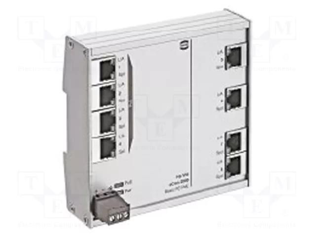 Switch PoE Ethernet; unmanaged; Number of ports: 8; 9÷60VDC; IP30 HARTING 24020080020