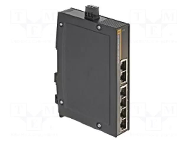 Switch Ethernet; unmanaged; Number of ports: 6; 9÷60VDC; RJ45 HARTING 24030060010