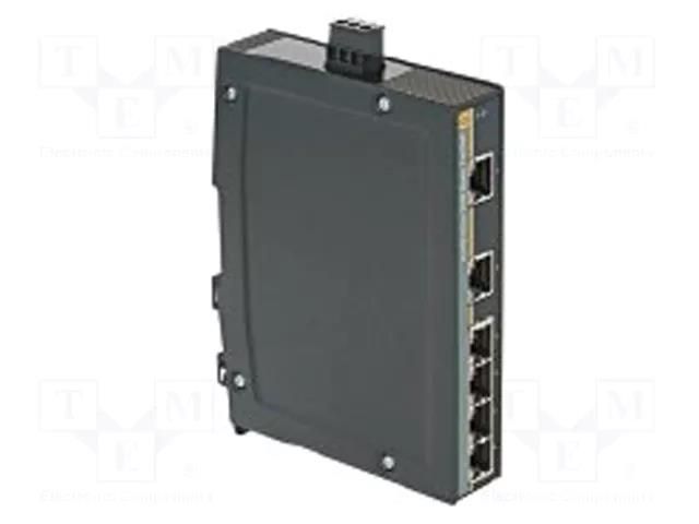 Switch Ethernet; unmanaged; Number of ports: 6; 9÷60VDC; RJ45 HARTING 24034060010