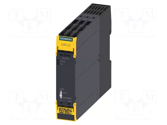 Module: safety relay; 24VAC; 24VDC; for DIN rail mounting; 3SK1 SIEMENS 3SK1111-1AB30