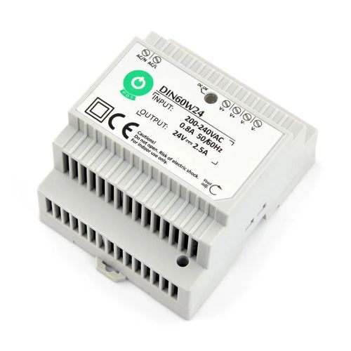 DIN60W24 power supply for DIN rail - 24V/2,5A/60W ZAS-06390 5902135137956