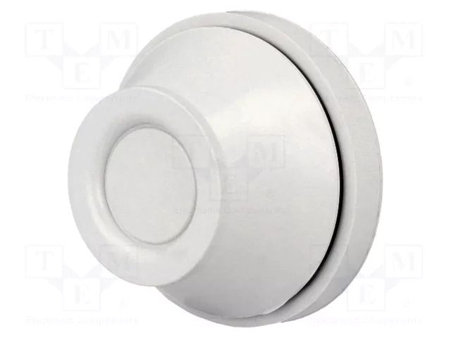 Grommet; EPDM; light grey; Panel thick: 1÷4mm; Øcable: 27÷35mm FIBOX FEM27-35