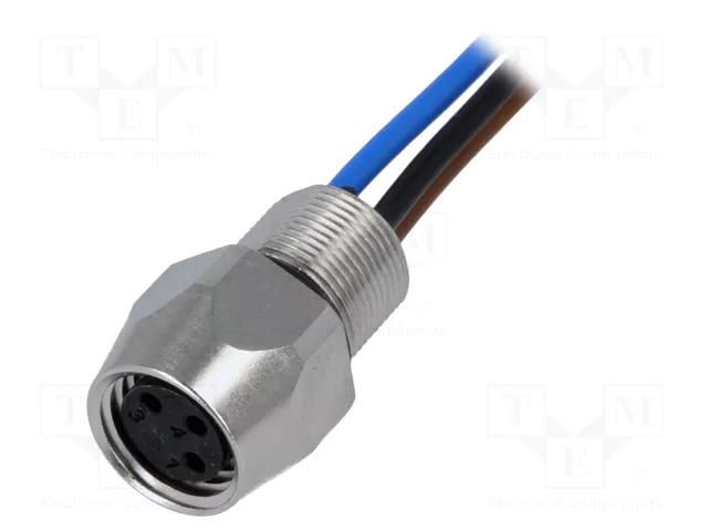 Connector: M8; female; PIN: 3; straight; with lead; socket; 0.5m HARTING 21023576305