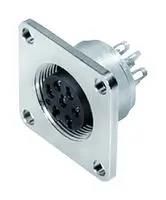 CIRCULAR CONNECTOR, RCPT, 4POS, FLANGE 09-0112-300-04