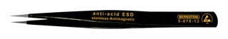 ESD/SMD TWEEZER, STRAIGHT/POINTED, 130MM 5-078-13