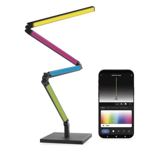 GoSmart LED Floor Lamp, Black, 175 cm, Warm White / RGBIC WiFi, EMOS ZCW34BR 8592920136997