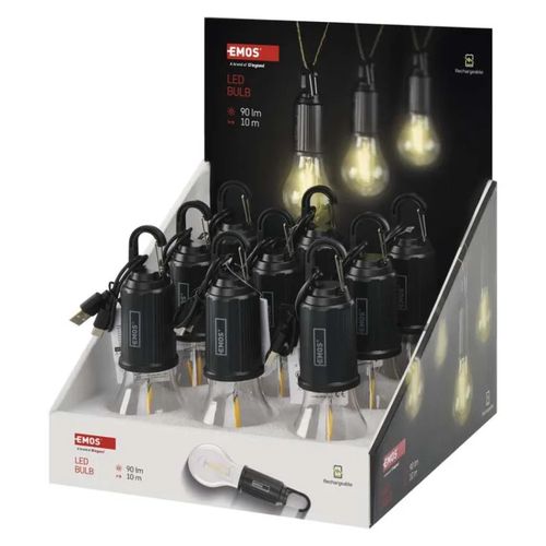 LED bulb with USB power supply, EMOS P4719 8592920137406