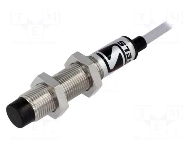 Sensor: inductive; OUT: PNP / NO; 0÷4mm; 10÷30VDC; M12; 2m; IP67 SELS PCID-4ZP