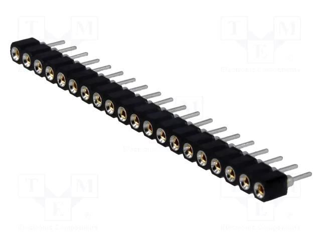 Connector: pin strips; socket; female; PIN: 20; straight; THT; 1x20 CONNFLY DS1002-01-1X20V13