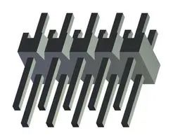 CONNECTOR, 2POS, HEADER, 2.54MM, 2ROW 5-146268-1