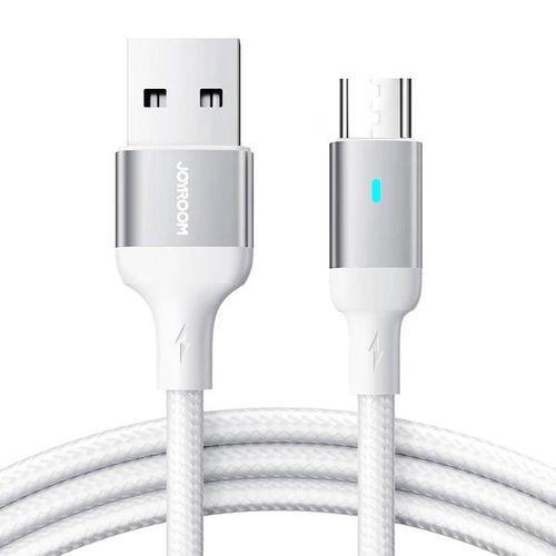 Cable to Micro USB-A / 2.4A / 1.2m Joyroom S-UM018A10 (white), Joyroom S-UM018A10 1.2m MW