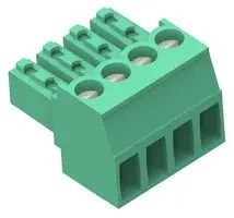 TERMINAL BLOCK, PLUGGABLE, 10WAYS, 14AWG 1-284506-0