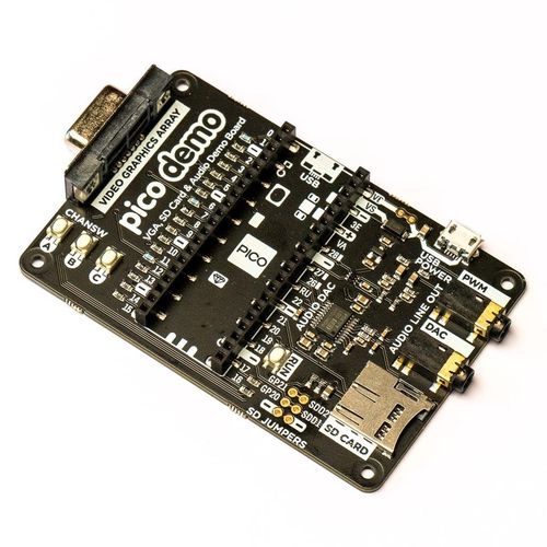 Pimoroni Pico VGA Demo Base - audio/video expansion for Raspberry Pi Pico - Pimoroni PIM553 PIM-19763 769894017180