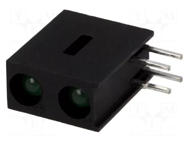 LED; in housing; 3mm; No.of diodes: 2; green; 20mA; 40°; 10÷25mcd KINGBRIGHT ELECTRONIC L-7104GO/2GD