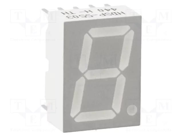 Display: LED; 7-segment; 14.22mm; 0.56"; No.char: 1; red; 0.9÷2.8mcd BROADCOM (AVAGO) HDSP-5503