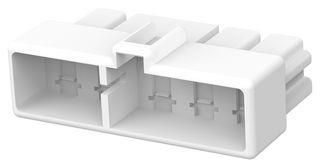 RCPT HOUSING, 10POS, NYLON 6.6, NATURAL 172137-1