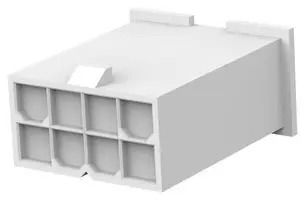 PLUG HOUSING, 8POS, PA 6.6, NATURAL 1969598-8