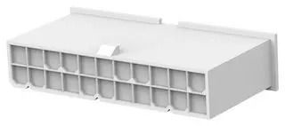 PLUG HOUSING, 22POS, PA 6.6, NATURAL 2-1969612-2