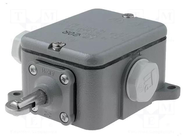 Limit switch; pusher with parallel roller; NO + NC; 16A; IP56 PROMET LK-20R